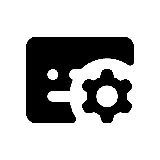 Subtitles-gear-rounded SVG Icon - Free Subtitles-gear-rounded PNG & SVG ...
