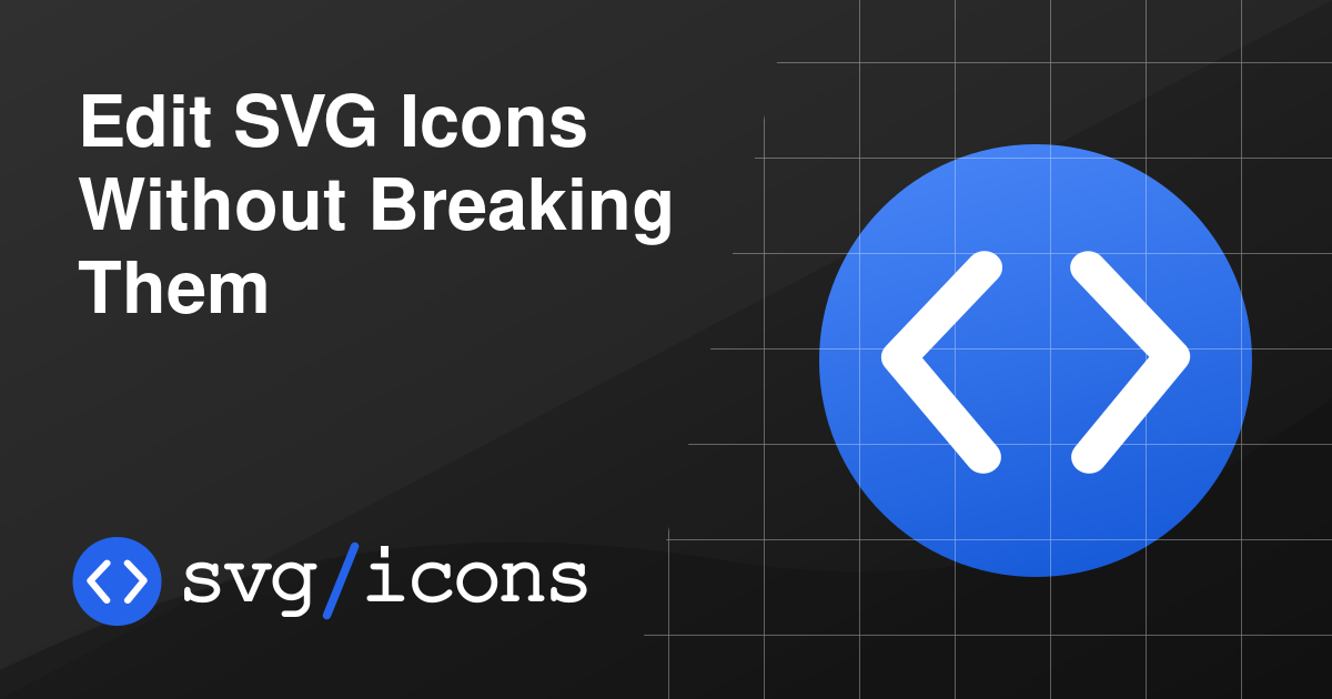 Edit SVG Icons Without Breaking Them - Svg/icons