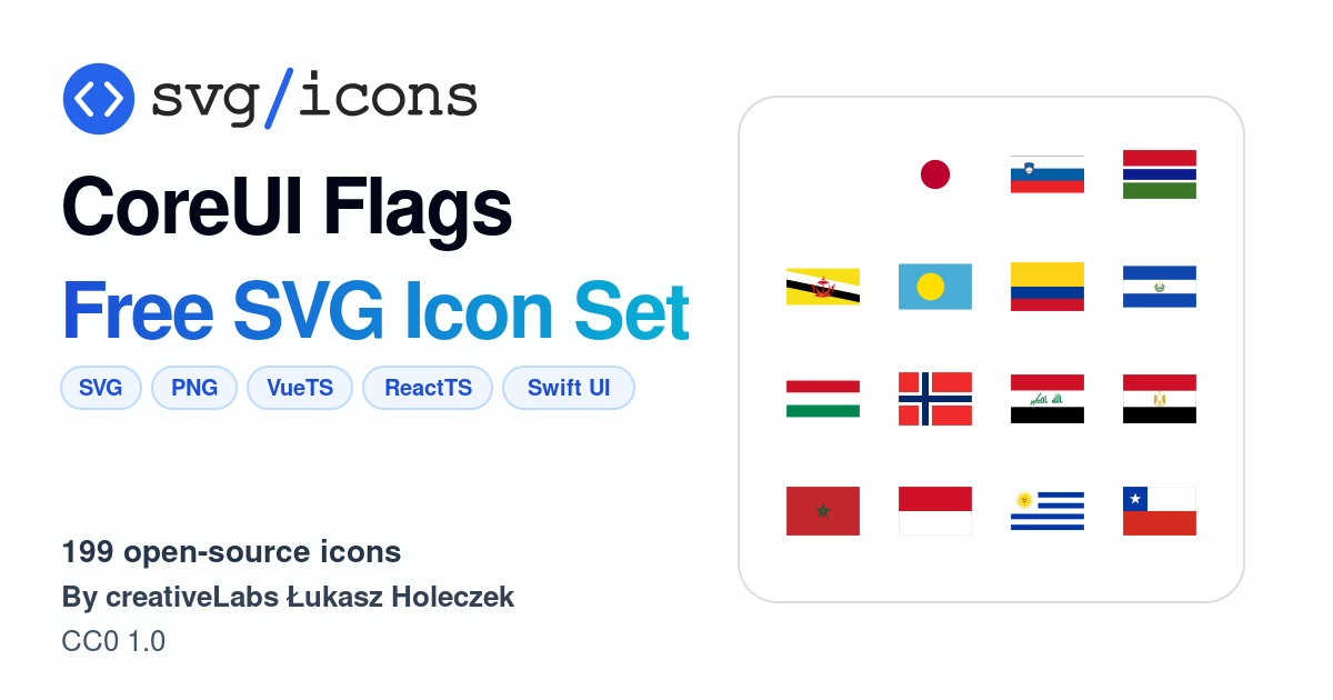 Svg/icons - CoreUI Flags Icon Set, 199 free SVG icons