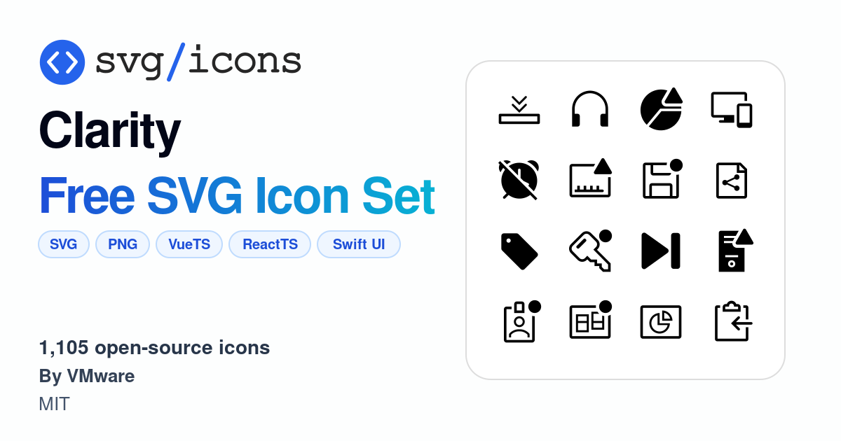Svg/icons - Clarity Icon Set, 1105 free SVG icons