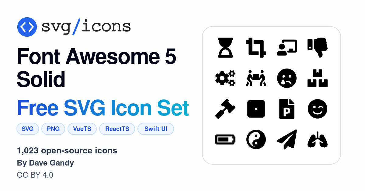 Svg/icons - Font Awesome 5 Solid Icon Set, 1023 free SVG icons