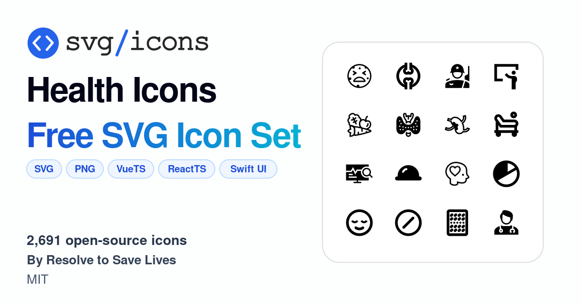 Svg/icons - Health Icons Icon Set, 2691 free SVG icons