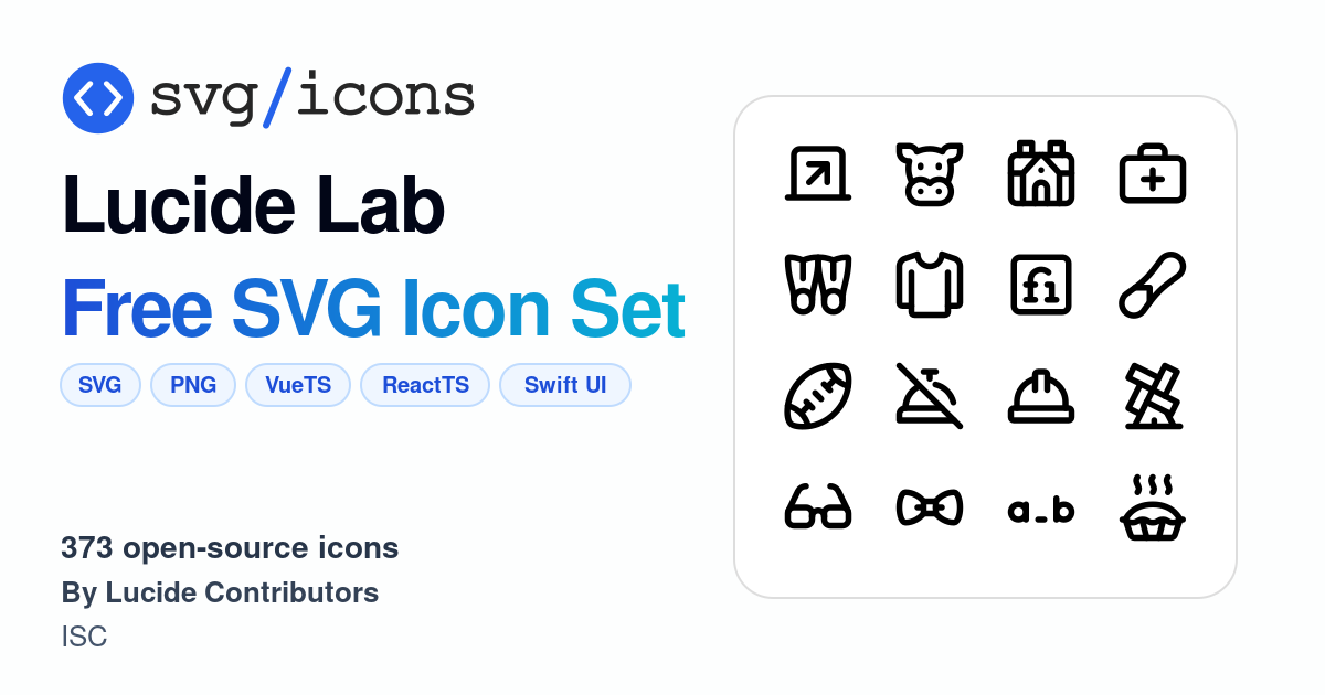 Svg/icons - Lucide Lab Icon Set, 373 free SVG icons