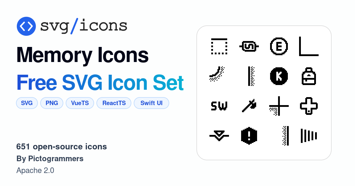 Svg/icons - Memory Icons Icon Set, 651 free SVG icons