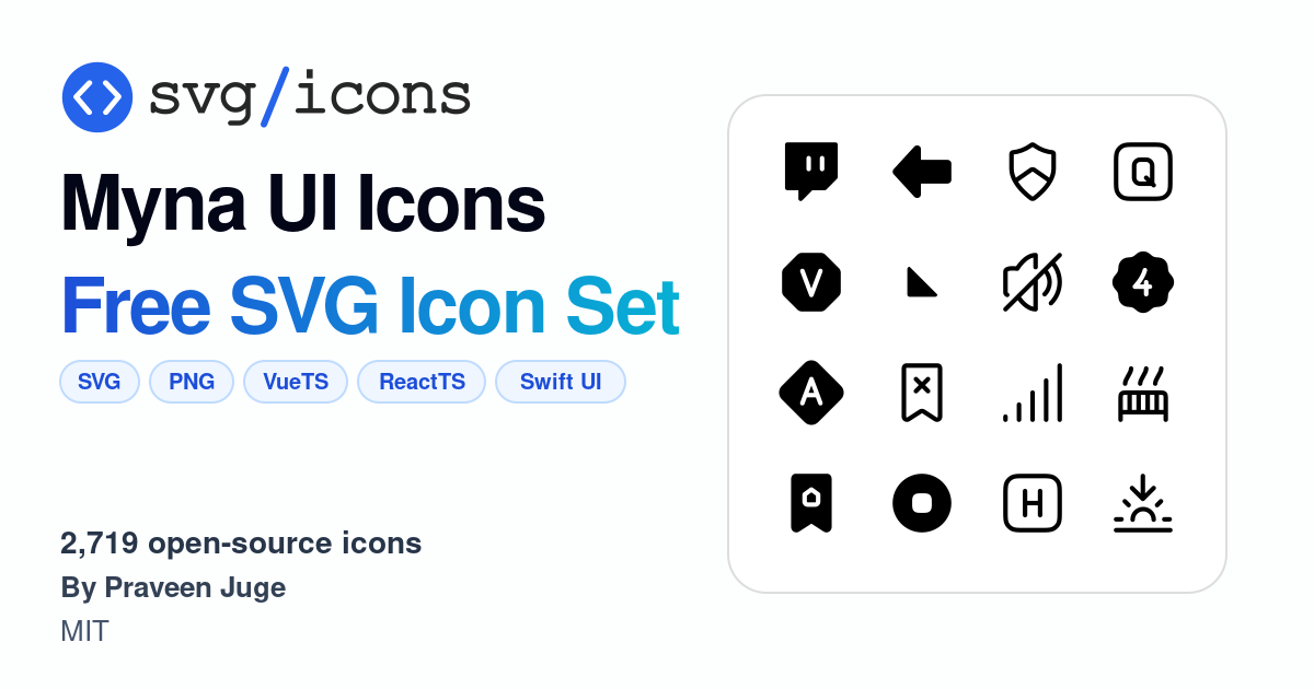 Svg/icons - Myna UI Icons Icon Set, 2719 free SVG icons