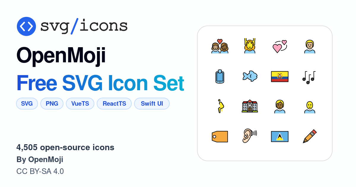 Svg/icons - OpenMoji Icon Set, 4505 free SVG icons