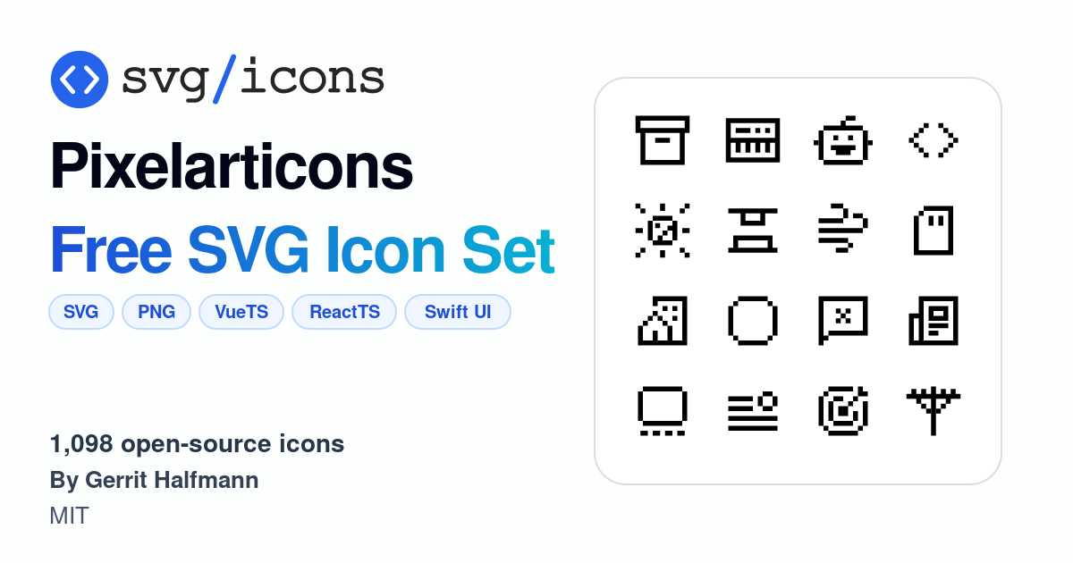 Svg/icons - Pixelarticons Icon Set, 1098 free SVG icons
