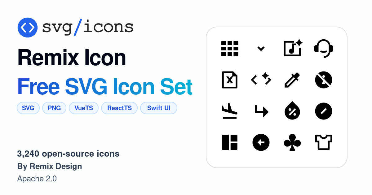 Svg/icons - Remix Icon Icon Set, 3240 free SVG icons