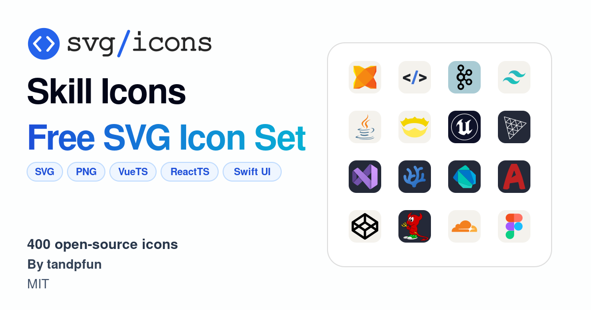 Svg/icons - Skill Icons Icon Set, 400 free SVG icons