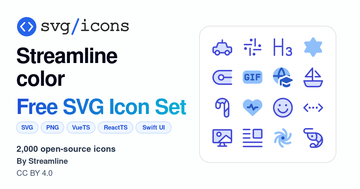Svg/icons - Streamline color Icon Set, 2000 free SVG icons