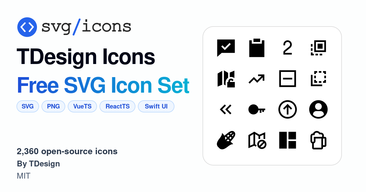 Svg/icons - TDesign Icons Icon Set, 2360 free SVG icons
