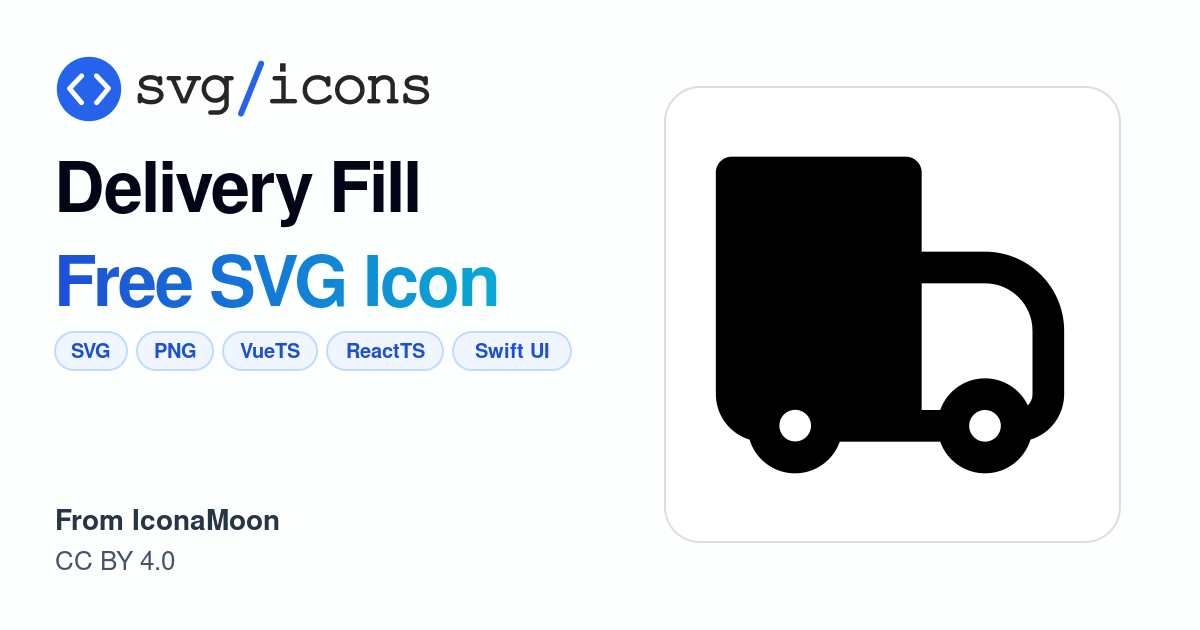 Delivery-fill SVG Icon - Free Delivery-fill PNG & SVG Download