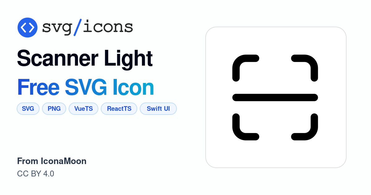 Scanner-light SVG Icon - Free Scanner-light PNG & SVG Download
