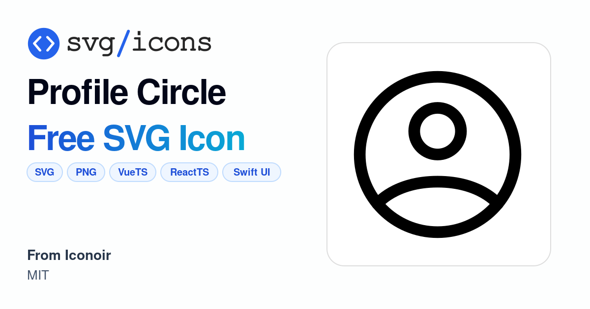 Profile-circle SVG Icon - Free Profile-circle PNG & SVG Download