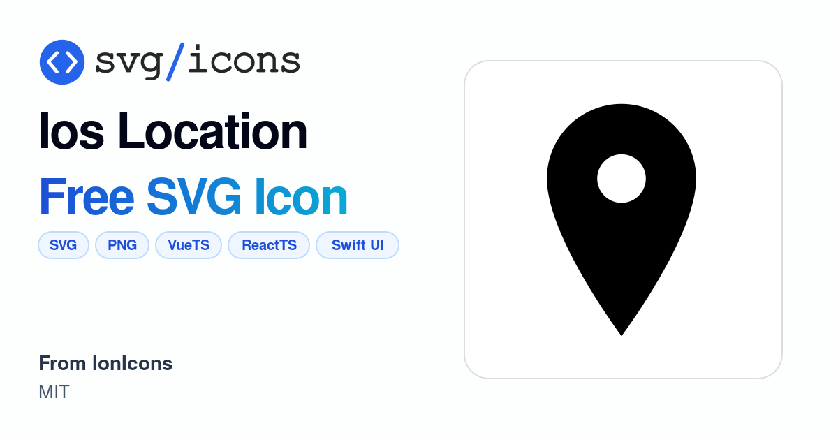 Ios-location SVG Icon - Free Ios-location PNG & SVG Download
