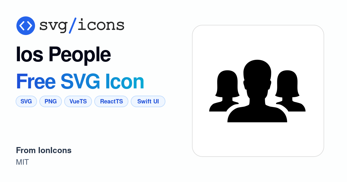 Ios-people SVG Icon - Free Ios-people PNG & SVG Download