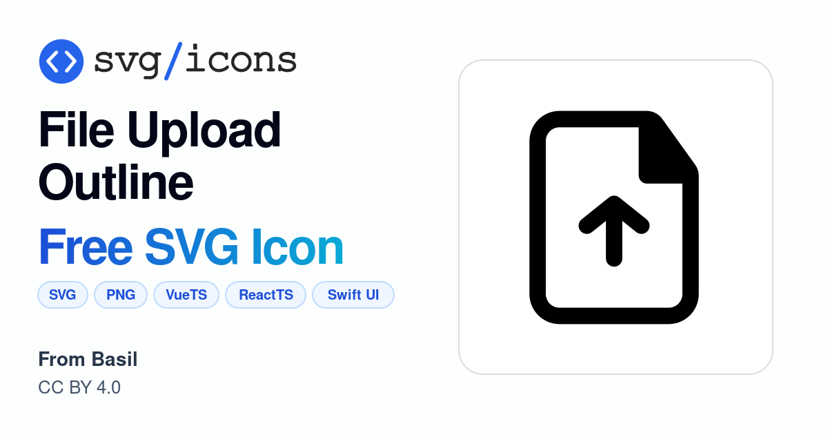 File-upload-outline SVG Icon - Free File-upload-outline PNG & SVG Download