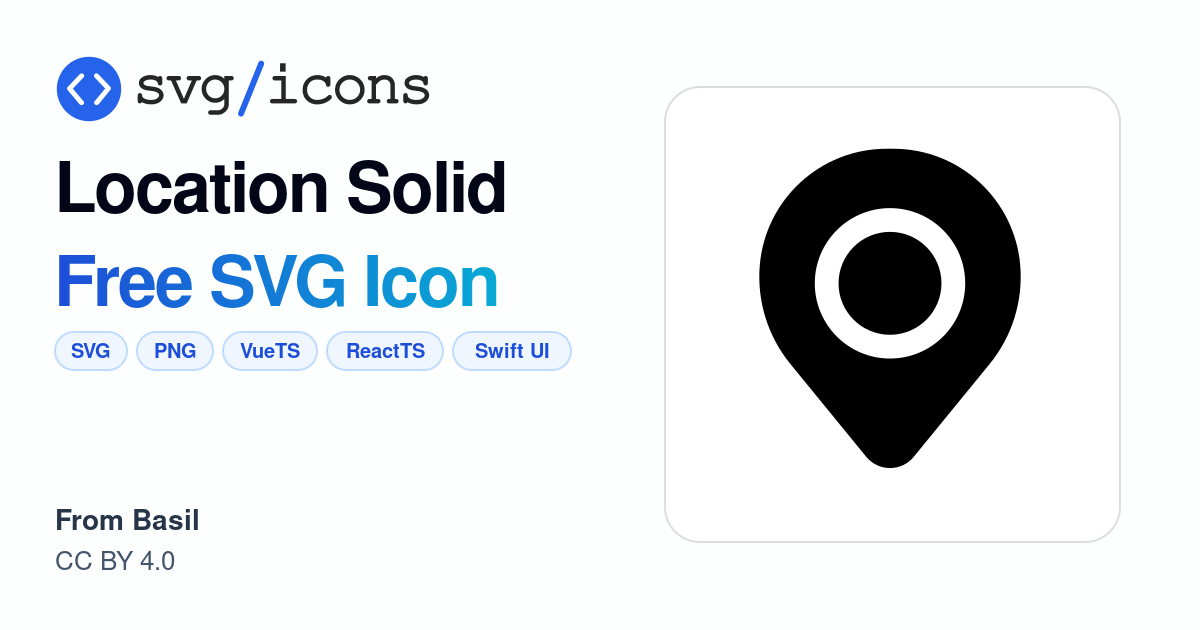 Location-solid SVG Icon - Free Location-solid PNG & SVG Download