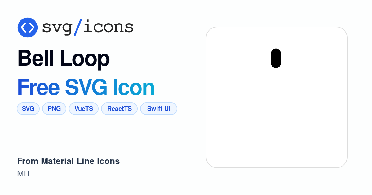 Bell-loop SVG Icon - Free Bell-loop PNG & SVG Download