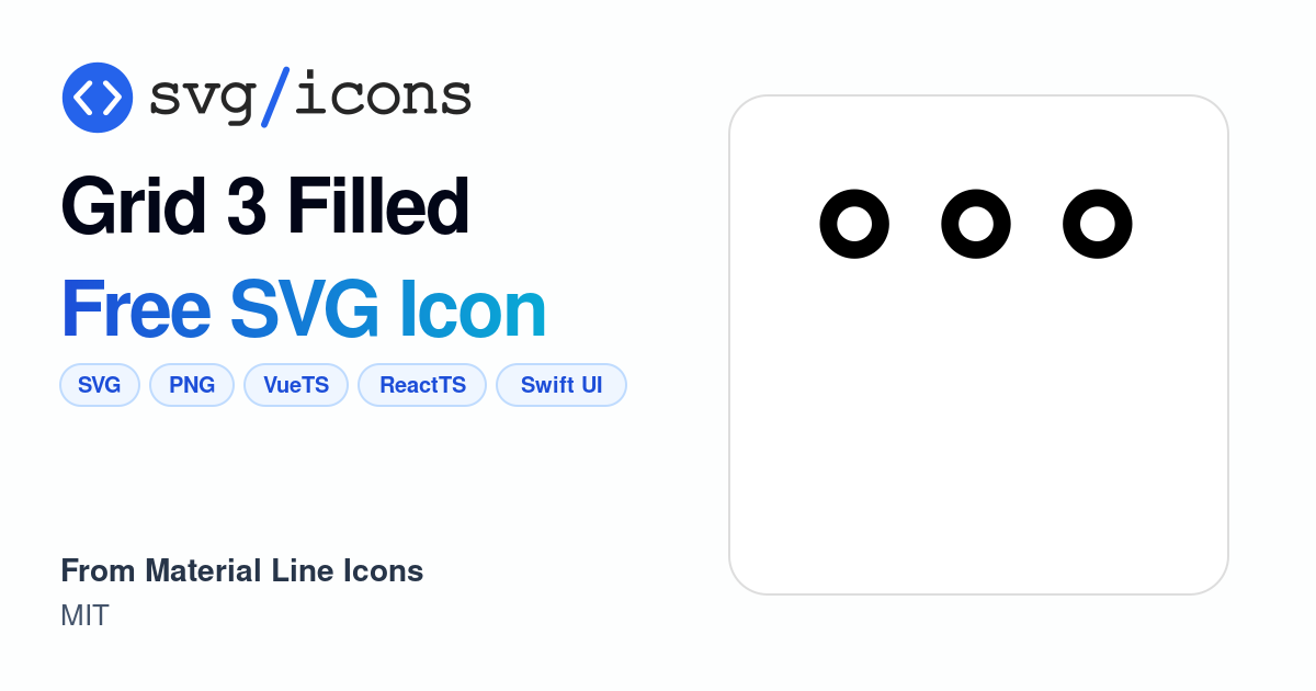 Grid-3-filled SVG Icon - Free Grid-3-filled PNG & SVG Download