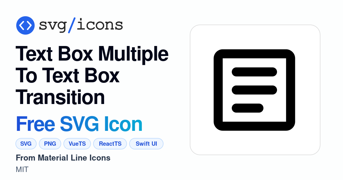 Text-box-multiple-to-text-box-transition SVG Icon - Free Text-box ...
