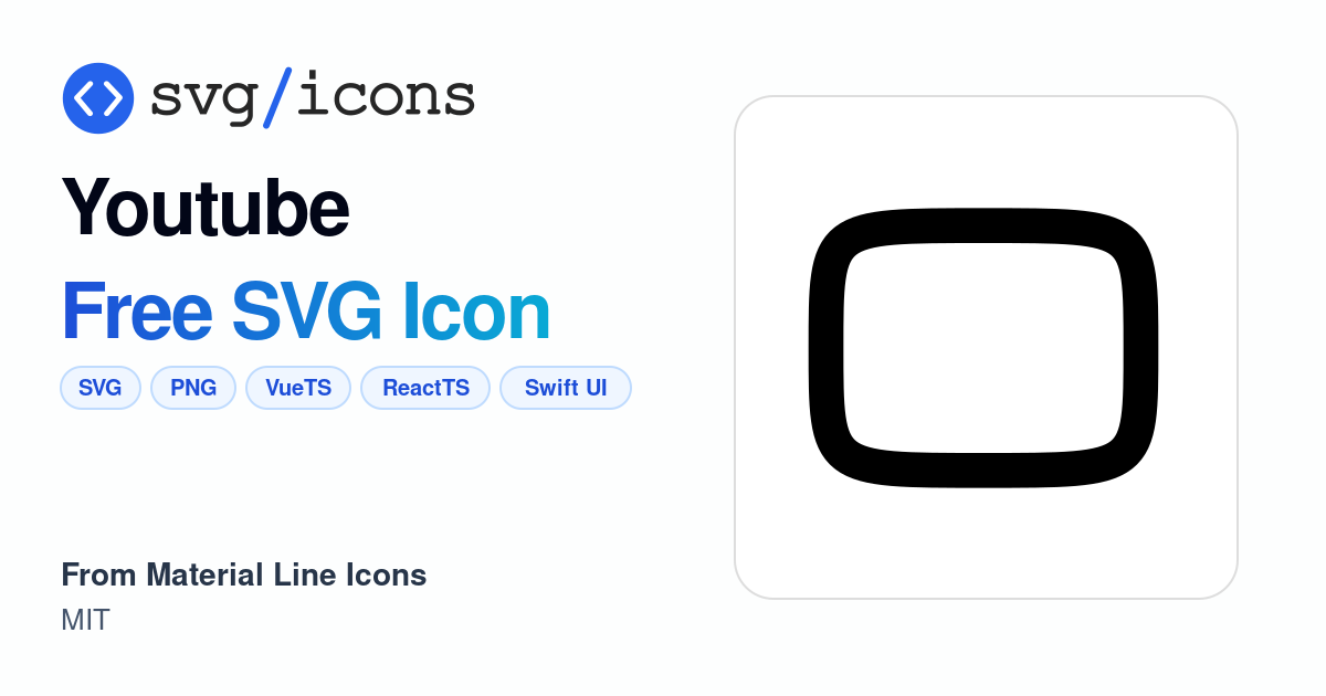Youtube SVG Icon - Free Youtube PNG & SVG Download