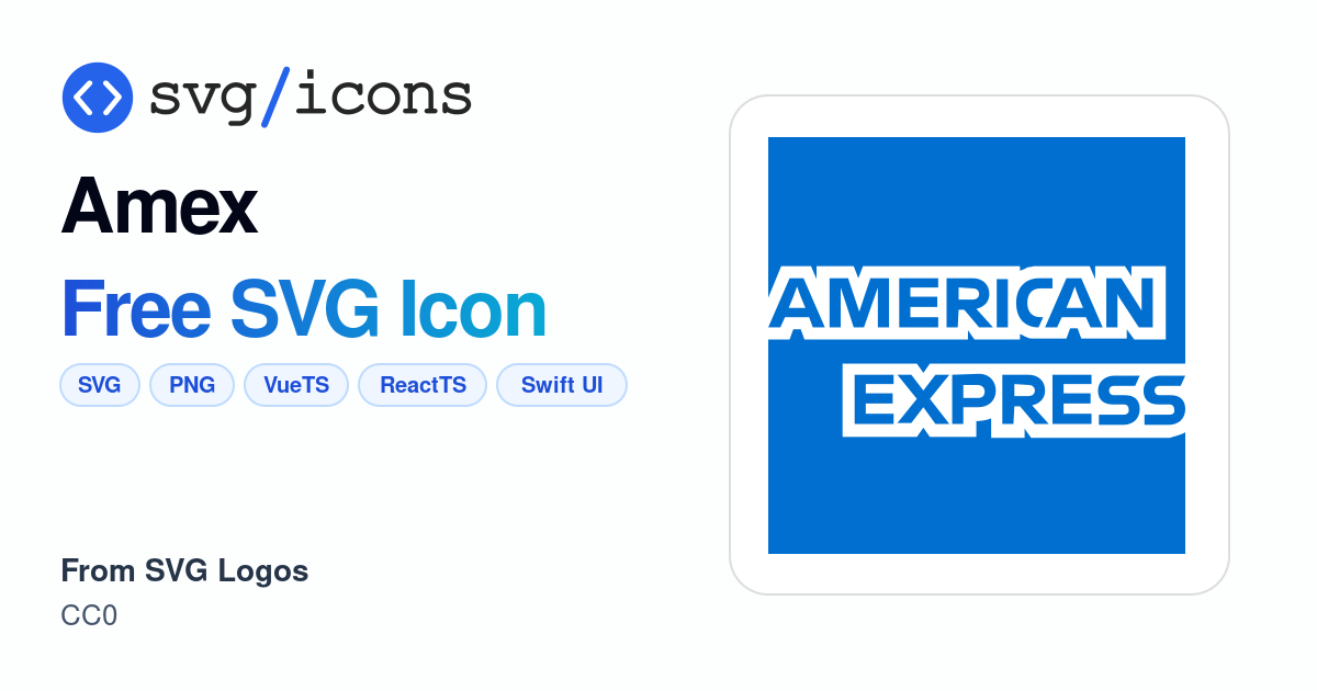 Amex SVG Icon - Free Amex PNG & SVG Download