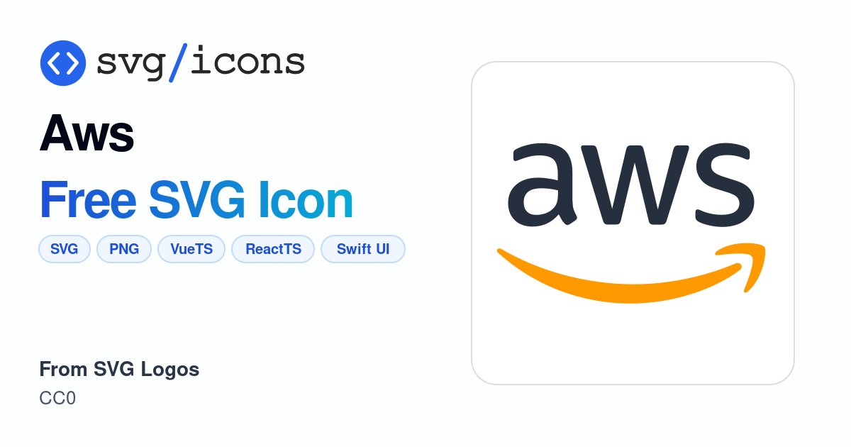 Aws SVG Icon - Free Aws PNG & SVG Download