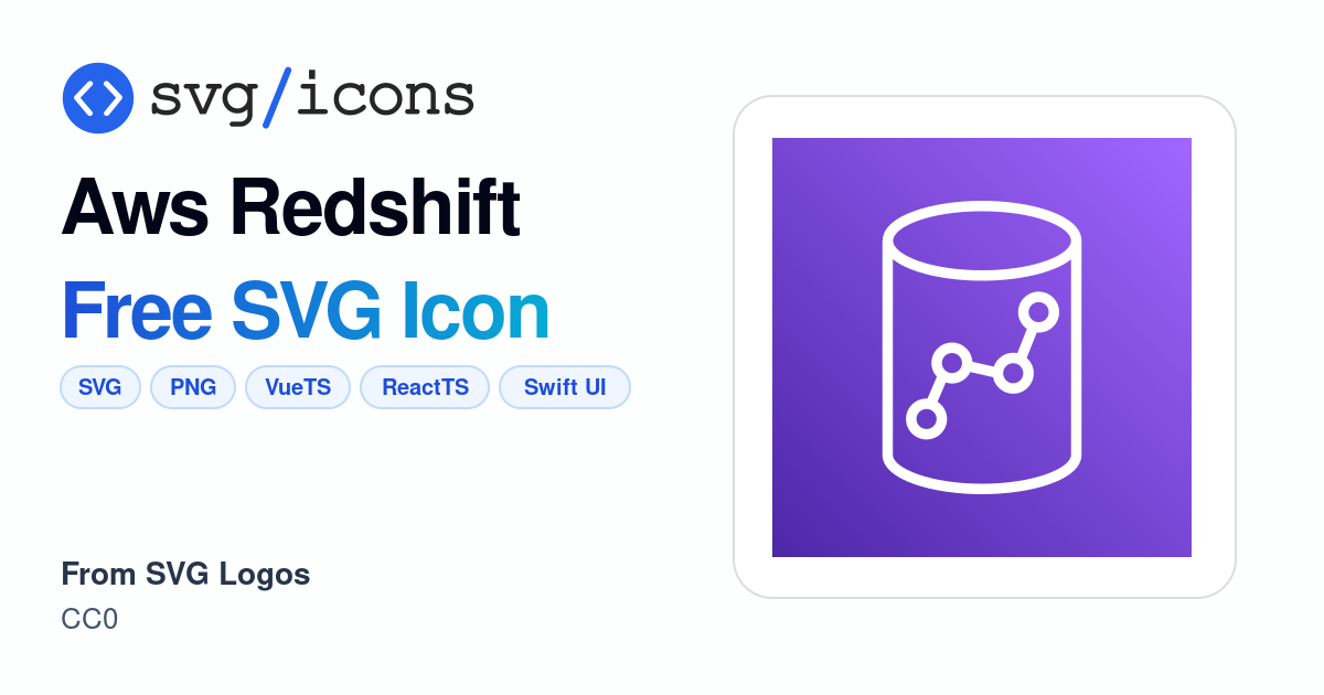 Aws-redshift SVG Icon - Free Aws-redshift PNG & SVG Download
