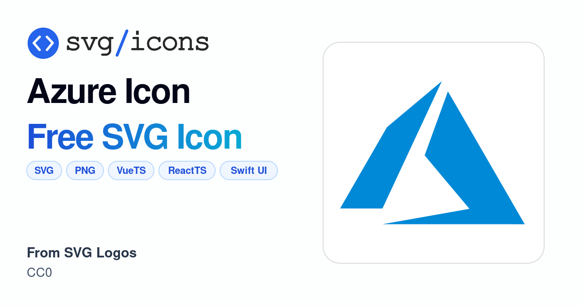 Azure-icon SVG Icon - Free Azure-icon PNG & SVG Download