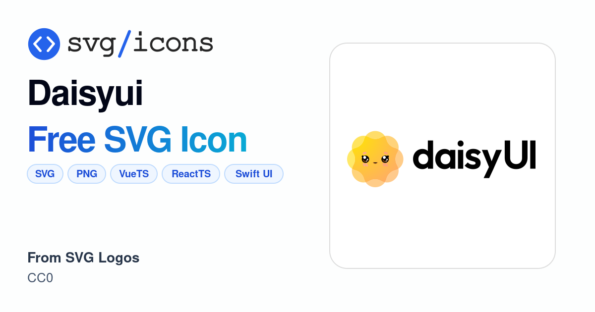 Daisyui SVG Icon - Free Daisyui PNG & SVG Download