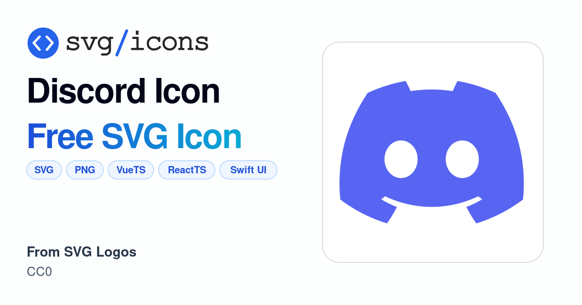 Discord-icon SVG Icon - Free Discord-icon PNG & SVG Download