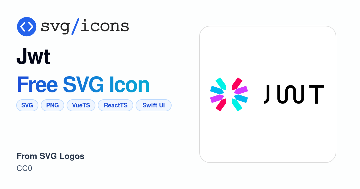 Jwt SVG Icon - Free Jwt PNG & SVG Download