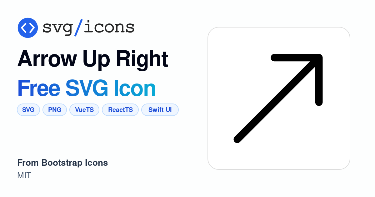 Arrow-up-right SVG Icon - Free Arrow-up-right PNG & SVG Download