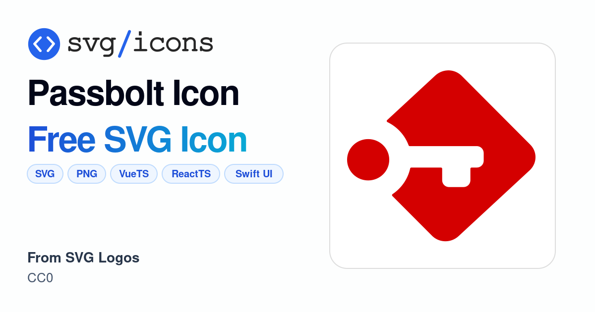 Passbolt-icon SVG Icon - Free Passbolt-icon PNG & SVG Download
