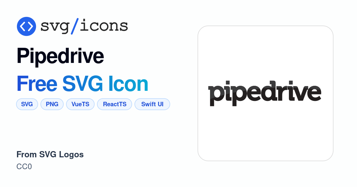 Pipedrive SVG Icon - Free Pipedrive PNG & SVG Download
