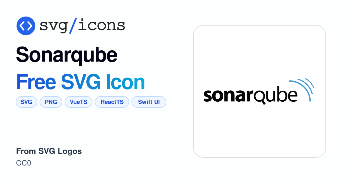 Sonarqube SVG Icon - Free Sonarqube PNG & SVG Download