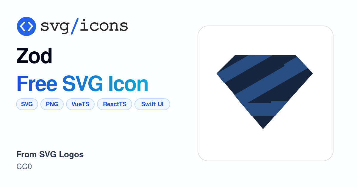 Zod SVG Icon - Free Zod PNG & SVG Download