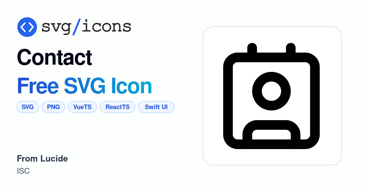 Contact SVG Icon - Free Contact PNG & SVG Download
