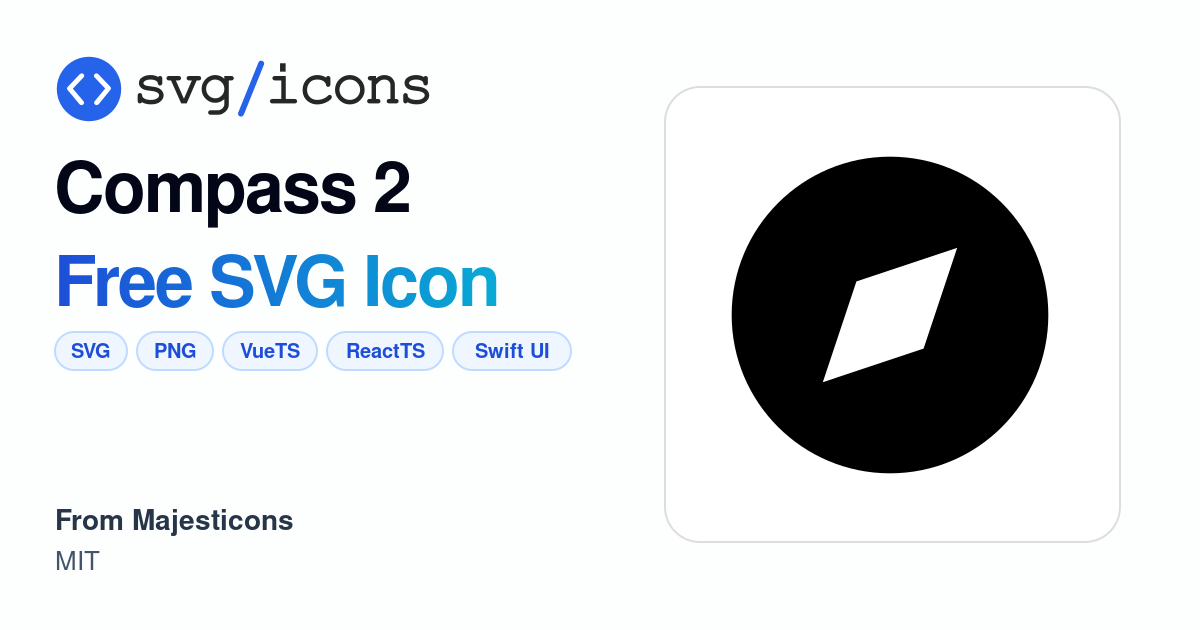 Compass-2 SVG Icon - Free Compass-2 PNG & SVG Download