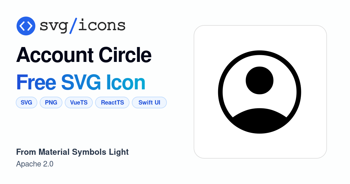 Account-circle SVG Icon - Free Account-circle PNG & SVG Download