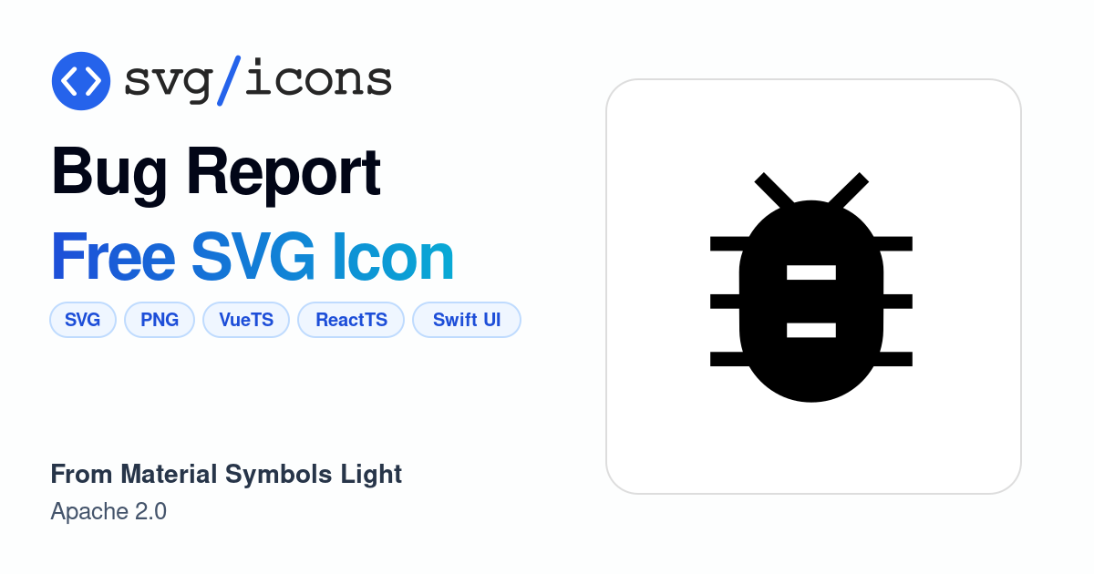 Bug-report SVG Icon - Free Bug-report PNG & SVG Download