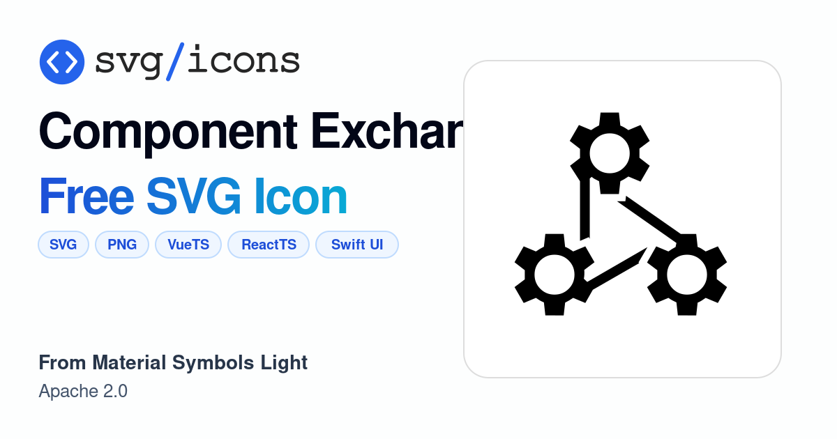 Component-exchange SVG Icon - Free Component-exchange PNG & SVG Download