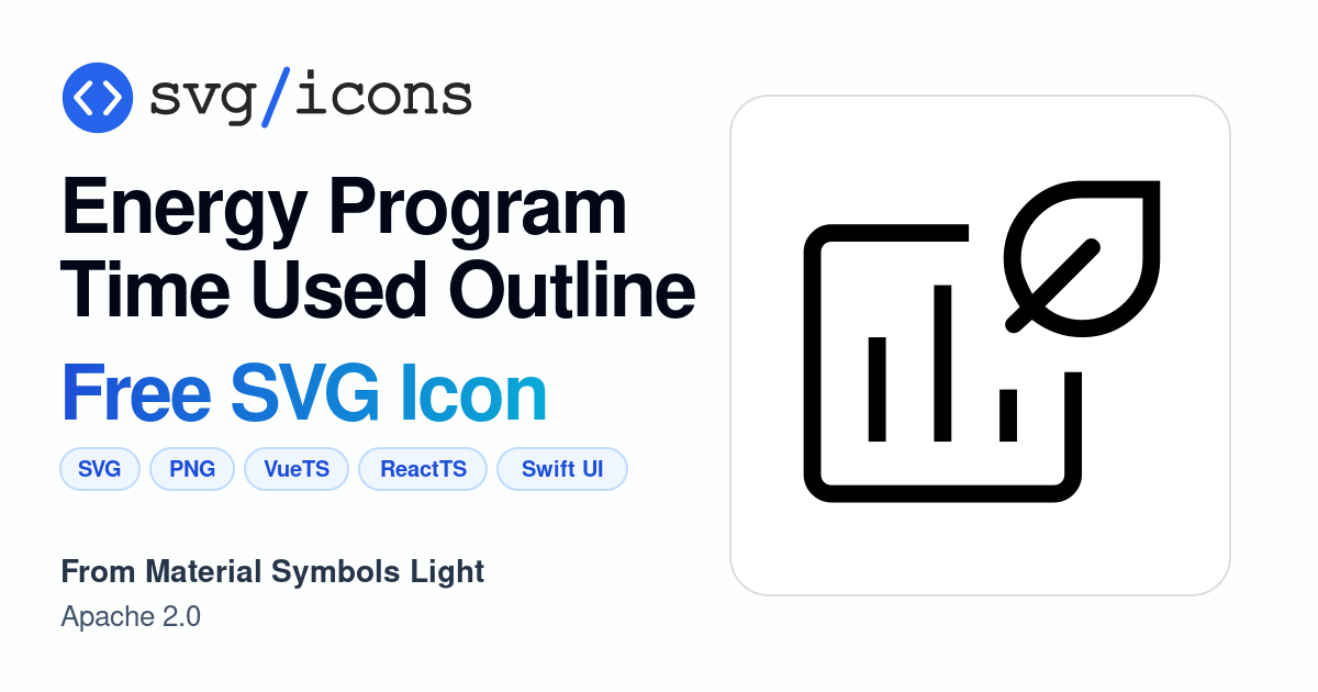 Energy-program-time-used-outline SVG Icon - Free Energy-program-time ...