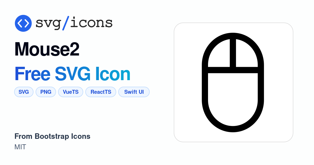 Mouse2 SVG Icon - Free Mouse2 PNG & SVG Download