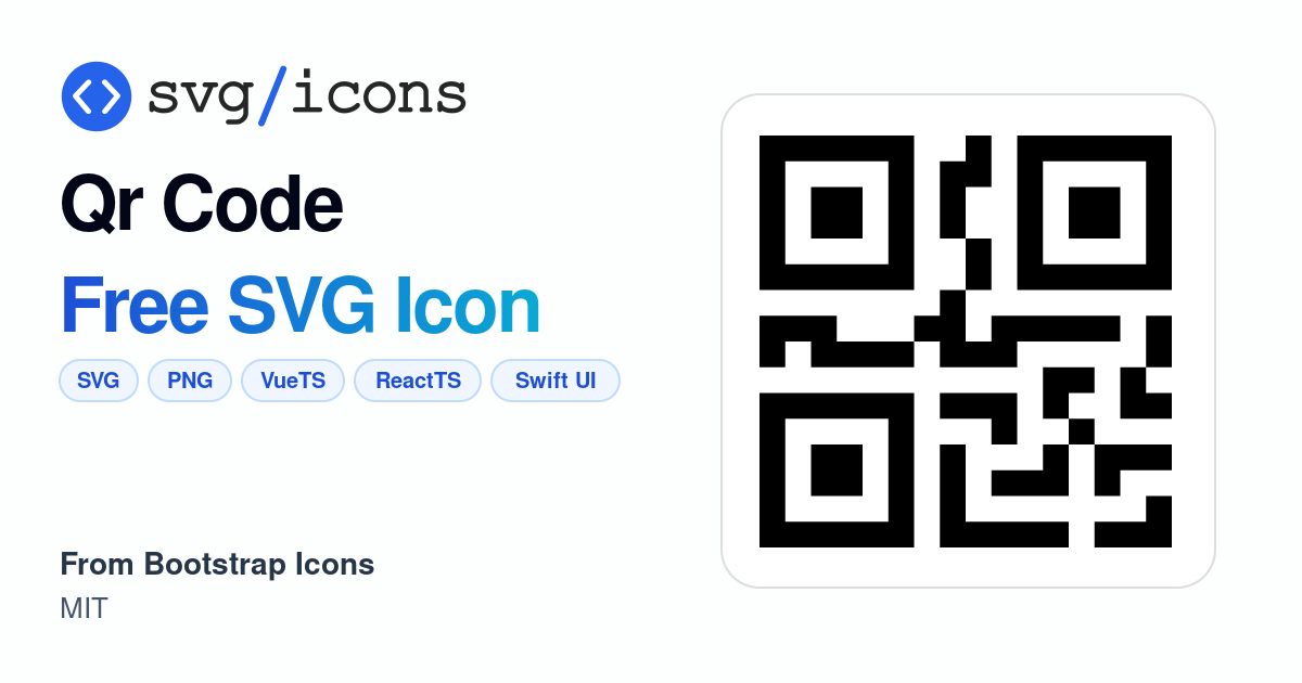 Qr-code SVG Icon - Free Qr-code PNG & SVG Download