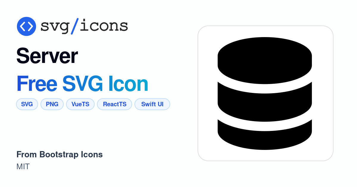 Server SVG Icon - Free Server PNG & SVG Download