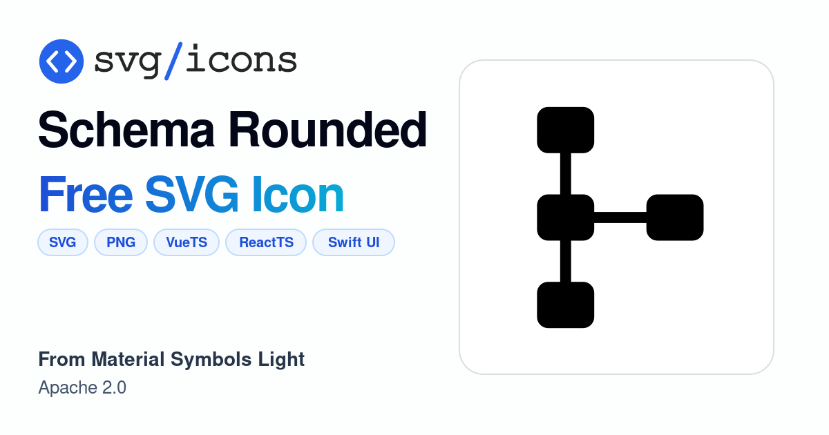 Schema-rounded SVG Icon - Free Schema-rounded PNG & SVG Download