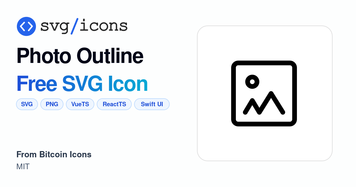 Photo-outline SVG Icon - Free Photo-outline PNG & SVG Download