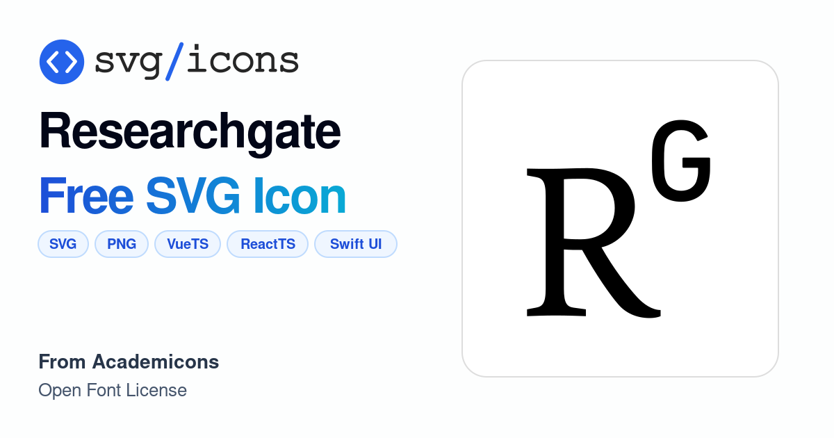 Researchgate SVG Icon - Free Researchgate PNG & SVG Download